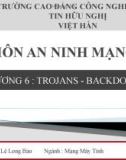 An ninh mạng - chương 6 Troajans backdoors