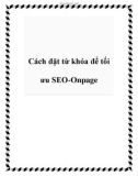 Cách đặt từ khóa để tối ưu SEO-Onpage