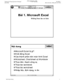 Microsoft Excel những thao tác cơ bản