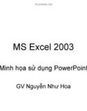 Bài giảng MS Excel 2003: Minh họa sử dụng PowerPoint - Nguyễn Như Hoa