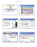 Bài giảng Tin học đại cương - Chương 5: Phần mềm bảng tính điện tử MS Excel 2007
