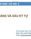 Bài giảng Tin học cơ sở 2: Chương 5 - ThS. Nguyễn Mạnh Sơn