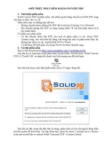 GIỚI THIỆU PHẦN MỀM SOLID