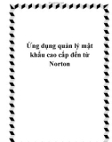 Ứng dụng quản lý mật khẩu cao cấp đến từ Norton