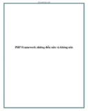 PHP Framework những điều nên và không nên