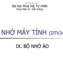 BỘ NHỚ MÁY TÍNH (DTV340) - BỘ NHỚ ẢO