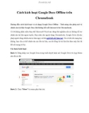 cách kích hoạt google docs offline trên chrom