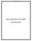 PHỤC HỒI ĐÀN XÃ TẮC TRIỀU NGUYỄN Ở HUẾ