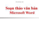 Soạn thảo văn bản Microsoft Word