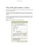 Chia sẽ file giữa windows và linux