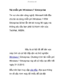 Tải miễn phí Windows 7 Enterprise