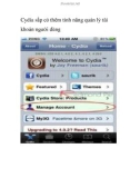 Cydia sắp có thêm tính năng quản lý tài khoản người dùng