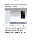 Windows Phone 7 Connector chính thức có mặt trên Mac App Store