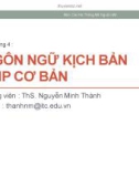 Bài giảng Mã nguồn mở: Chương 4 - ThS. Nguyễn Minh Thành