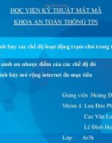 Đề tài: Trình bày các chế độ hoạt động trạm-chủ trong thư tín điện tử