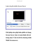 Luân chuyển nhiều Screen Saver