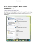 khoi phuc thanh phan Wubi Ubuntu Bootloader 2