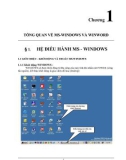 CHƯƠNG 1: TỔNG QUAN VỀ MS-WINDOWS VÀ WINWORD