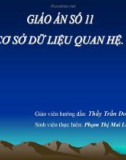 Mô hình dữ liêu quan hệ.