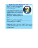 Thủ thuật sử dụng Windows 7