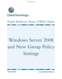 Windows Server 2008 and New Group Policy Settings