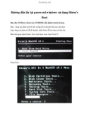 Hướng dẫn lấy lại password windows sử dụng Hiren's Boot