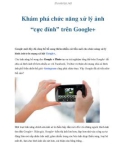 Khám phá chức năng xử lý ảnh 'cực đỉnh' trên Google+