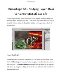 Photoshop CS5 - Sử dụng Layer Mask và Vector Mask để xóa nền