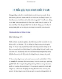 10 điều gây bực mình nhất ở web