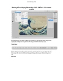 Các menu cơ bản trong photoshop part1