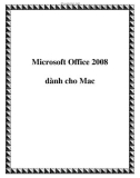 Microsoft Office 2008 dành cho Mac