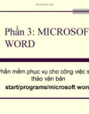 Bài giảng Tin học đại cương: Phần 3 - Nguyễn Quốc Hùng