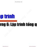 Bài giảng Lập trình: Chương 6 - Vũ Song Tùng