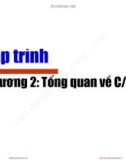 Bài giảng Lập trình: Chương 2 - Vũ Song Tùng