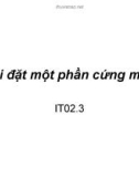 Cài đặt một phần cứng mới