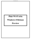 Phát Wi-Fi trên Windows 8 Release Preview