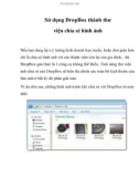 Sử dụng DropBox thành thư viện chia sẻ hình ảnh