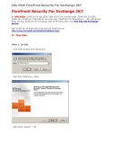 Cấu Hình ForeFront Security For Exchange 2K7