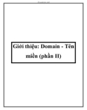 Giới thiệu: Domain - Tên miền (phần II)