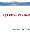 LẬP TRÌNH CĂN BẢN - Hoạt động của máy tính