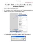 Học Adobe Flash CS4 căn bản Flash CS4 – Bài 5 - sử dụng Motion Presets để tạo ảnh động (tiếp theo)