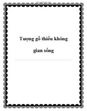 Tượng gỗ thiếu không gian sống