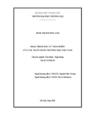 Luận án Tiến sĩ Tài chính – Ngân hàng: Hoạt động đầu tư trái phiếu của các ngân hàng thương mại Việt Nam