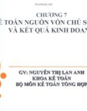 Bài giảng KẾ TOÁN NGUỒN VỐN CHỦ SỞ HỮU VÀ KẾT QUẢ KINH DOANH