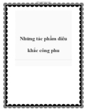 Những tác phẩm điêu khắc công phu