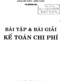 Kế toán chi phí (Bài tập & bài giải): Phần 1