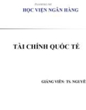 Bài giảng Tài chính quốc tế: Chương 1 - TS. Nguyễn Trọng Tài