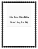 Kiến Trúc Điêu Khắc Đình Làng Bắc Bộ