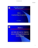 QUẢN TRỊ RỦI RO TRONG HOẠT ĐỘNG NGÂN HÀNG - Phần 1