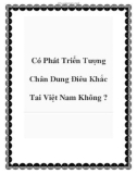 Có Phát Triển Tượng Chân Dung Điêu Khắc Tai Việt Nam Không ?